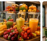 Freshop colorful drinks